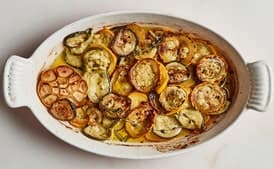 Slow-Cooked Summer Squash with Lemon and Thyme