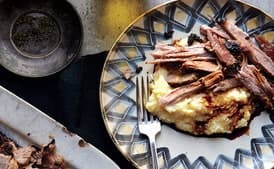 Slow-Roasted Pork Shoulder with Mustard and Sage