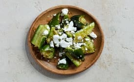 Smashed Cucumber Salad With Za'atar and Feta