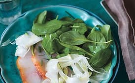 Smoked Fish with Fennel and Arugula Salad