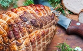 Smoked Ham with Sweet Country Mustard Sauce