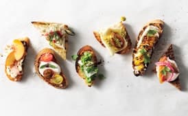 Smoked Trout, Crème Fraîche & Pickled Onion