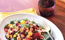 Smoked Turkey, Black Bean, Bell Pepper and Corn Salad
