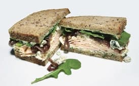 Smoked Turkey, Blue Cheese, and Red Onion Sandwiches
