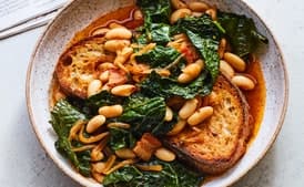 Smoky Beans and Greens on Toast