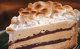 S'mores Coffee and Fudge Ice Cream Cake