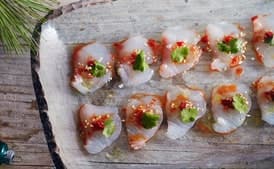 Snapper Crudo with Chiles and Sesame