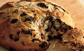 Soda Bread with Dark Chocolate and Candied Orange Peel