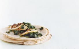 Soft Tacos with Fried Parsley and Lemon