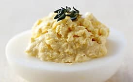 Sour Cream, Lemon, and Herb Deviled Eggs