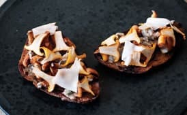 Sourdough Toasts with Mushrooms and Oysters