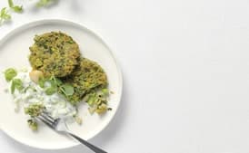 South Indian Lentil Cakes with Raita