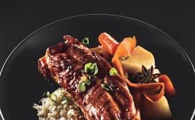 Soy-Braised Pork Country Ribs with Carrots and Turnips