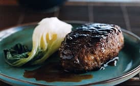 Soy-Glazed Beef Burger