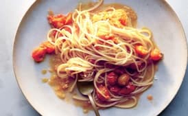 Spaghetti with Sun Gold Tomato Sauce