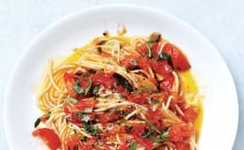 Spaghetti with Tomatoes and Anchovy Butter