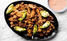 Spanish-Style Fried Chicken with Grilled Avocado