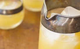 Sparkling Panakam (Ginger, Cardamom, Lime Juice Sparkling Water)