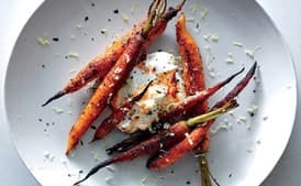 Spice-Crusted Carrots with Harissa Yogurt