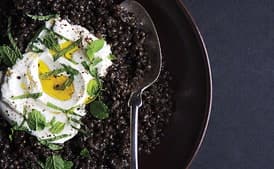 Spiced Black Lentils with Yogurt and Mint