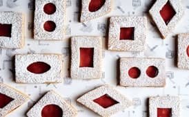 Spiced Brown Butter Linzer Cookies