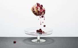 Spiced Cranberry Bread Puddings