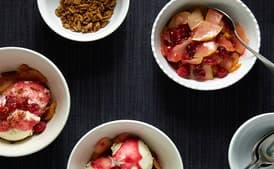 Spiced Cranberry-Pear Sundaes