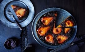 Spiced Pear Upside-Down Cake