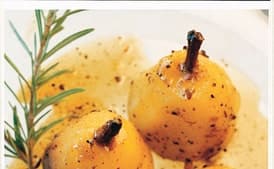 Spiced Pears with Oranges and Caramel Sauce