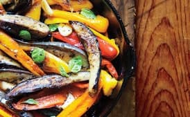 Spiced Peppers and Eggplant