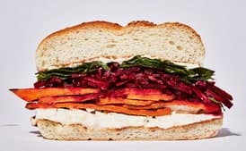 Spiced Sweet Potato Sandwich with Feta