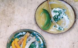 Spiced Yogurt Dip with Pita and Peppers
