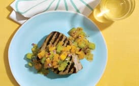 Spicy Grilled Tuna with Garden Salsa