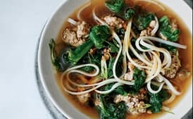 Spicy Pork and Mustard Green Soup