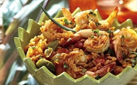 Spicy Rice with Shrimp and Peppers