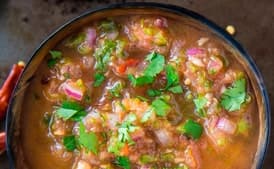 Spicy Tomato Salsa with Cilantro and Chiles