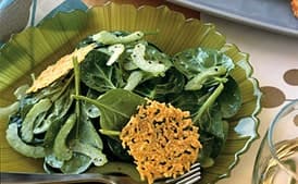 Spinach and Celery Salad with Lemon Vinaigrette