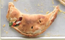Spinach and Red-Pepper Calzones