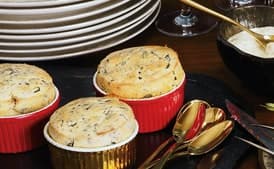Spinach-Parmesan Soufflés