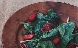 Spinach Salad with Strawberry Vinaigrette
