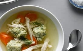 Spring Chicken Soup with Matzo Balls