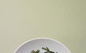 Spring Greens Sauté with Bacon and Walnuts