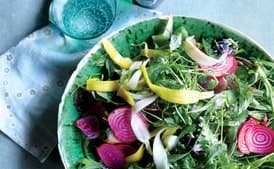 Spring Greens with Quick-Pickled Vegetables