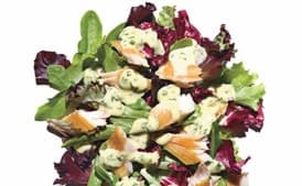 Spring Greens with Smoked Fish and Herbed Aioli