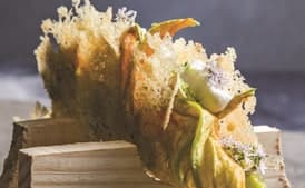 Squash Blossom Cheeseadilla