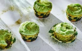St. Patrick's Day Cupcakes with White Chocolate and Pistachios