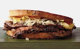 Steak-and-Mushroom Reubens