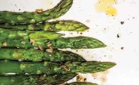 Steamed Asparagus with Shallot Vinaigrette