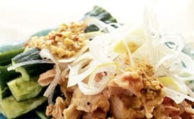 Steamed Chicken Salad with Sesame Sauce