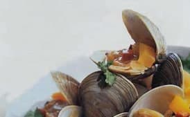 Steamed Clams in Wine and Chorizo